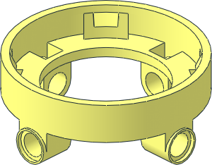 Technic Swashplate  5 x  5 Base with  4 Pin Holes