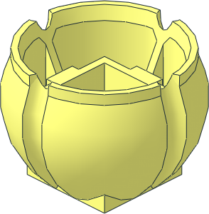 Technic Swashplate Ball Joint with  4 Grooves and Square Hole