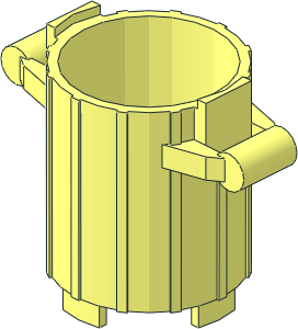 Container  2 x  2 Rubbish Bin