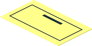Sticker  1.1 x  1.9 with Black Drawer on Transparent Background