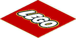 Sticker  1.3 x  1.3 with LEGO Logo