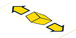 Sticker  1.1 x  3.9 with Small Box and Arrows