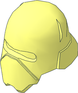 Minifig Helmet Kylo Ren