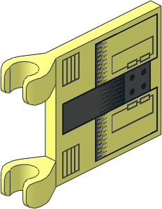 Flag  2 x  2 with Dark Grey Rectangular Panels Pattern