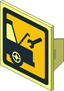 ~Electric Light & Sound Clip-On Plate  2 x  2 with Car Repair Pattern