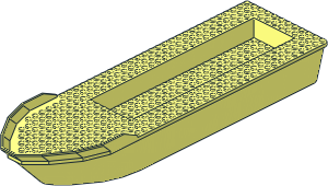 Boat Hull Floating 40 x 12 (Complete)