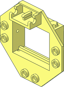 Hinge Window Frame  1 x  4 x  3 with Octagonal Panel