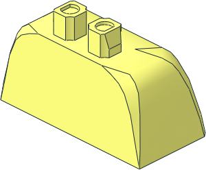 Minifig Hips and Skirt Wide with Side Hoops