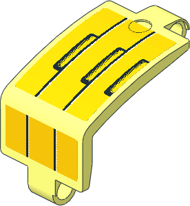 Technic Panel Bent  4 x  5 x  3 with Black Lines and Rectangles Stickers #2