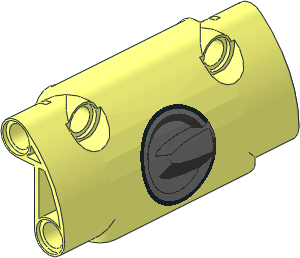 Technic Panel Smooth  7 x  2 x  3 with Gas Cap Pattern