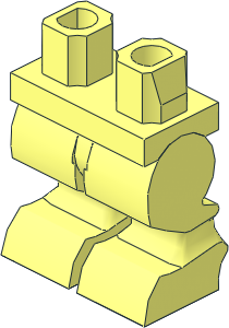 Minifig Hips and Legs Faun