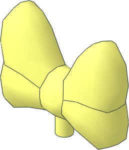 Minifig Hair Decoration Bow Large with Pin