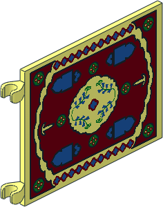 Flag  6 x  4 with Oriental Rug Pattern