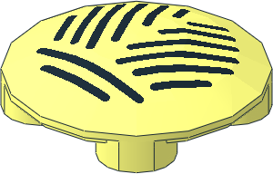 Dish  2 x  2 without Rim with Grille Pattern