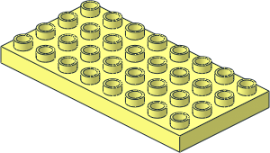 Duplo Plate  4 x  8 with 11 Underside Studs with Supports
