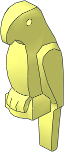 Animal Bird Parrot with Large Beak