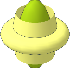 ~Hose Flexible 10L Middle Segment with Lime Core Radius  3