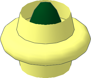 ~Hose Flexible 10L Middle Segment with Dark Green Core Radius  2.5