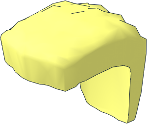 Minifig Hair Mohawk Wide