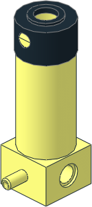 Technic Pneumatic Cylinder  2 x  2 x  5 Base Type 2 and Cap