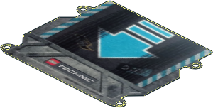 Cardboard Ramp 16 x 14 with Medium Azure Arrow and Chevrons Pattern