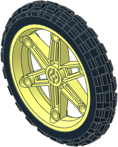 Wheel Rim 14 x 62 Motorcycle with Tyre 17/ 70 x 62 Motorcycle Offroad