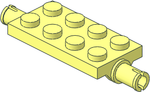 Plate  2 x  4 with Rounded Pins