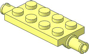Plate  2 x  4 with Flatened Pins