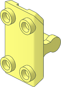 Minifig Shield Rectangular  2 x  3 with Bent and Chamfered Sides and Four Studs