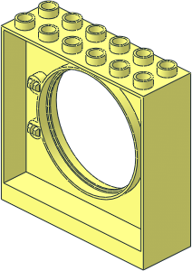 Duplo Ball Tube Exit with Round Doorway  2 x  6 x  5