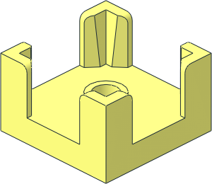 Panel  2 x  2 x  1 Corner Posts with Centre Stud