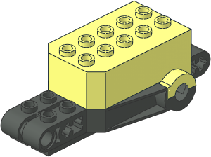 ~Motor Pull Back  4 x  9 x  2.333 Type 2 Body with Dark Grey Base