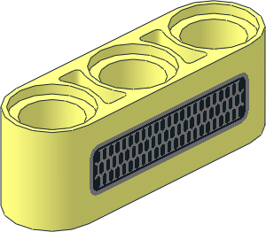 Technic Beam  3 with Grille Pattern