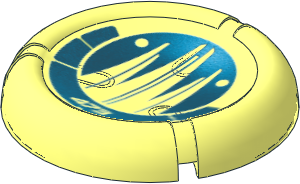 Constraction Disc  5 x  5 Projectile with Bionicle Kanoka 473 Ko-Metru Pattern