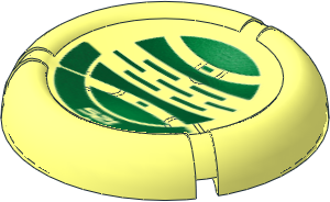 Constraction Disc  5 x  5 Projectile with Bionicle Kanoka 521 Le-Metru Pattern