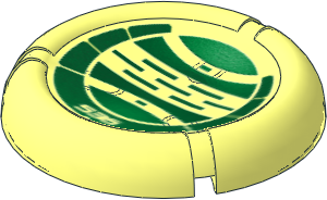 Constraction Disc  5 x  5 Projectile with Bionicle Kanoka 536 Le-Metru Pattern