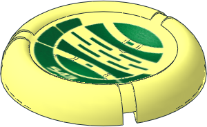 Constraction Disc  5 x  5 Projectile with Bionicle Kanoka 543 Le-Metru Pattern