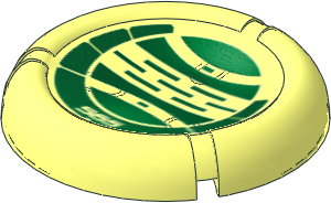 Constraction Disc  5 x  5 Projectile with Bionicle Kanoka 565 Le-Metru Pattern