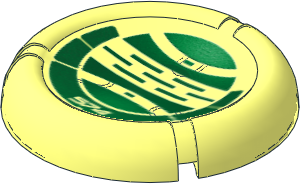 Constraction Disc  5 x  5 Projectile with Bionicle Kanoka 574 Le-Metru Pattern