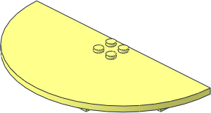 Scala Table Top  7 x 14 Semicircle