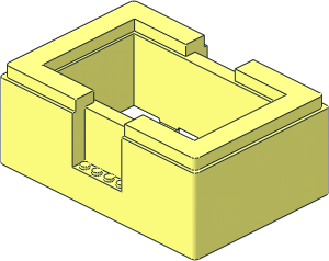 Container 16 x 11 x  6 Box Bygglek Sides