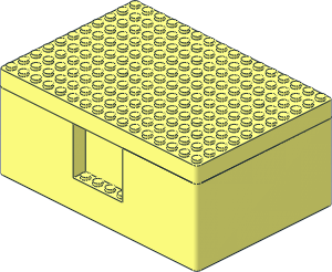 Container 16 x 11 x  6 Box Bygglek with Lid
