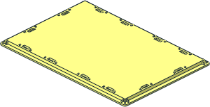 Container 32 x 22 x 12 Box Bygglek Bottom