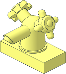 =Tap 1 x  2 with Two Valves with Short Handles