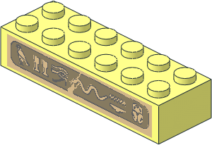 Brick  2 x  6 with Hieroglyphs Sticker
