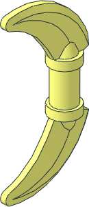 Minifig Weapon Hook with Double Blades