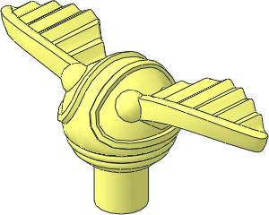 Minifig Ball Winged, HP Quidditch Golden Snitch