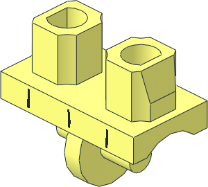 Minifig Hips with  3 Black Lines Pattern