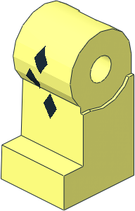 Minifig Leg Right with  3 Black Diamonds Wide Spaced Pattern