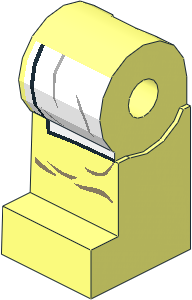 Minifig Leg Right with SW White Robe and Dark Tan Folds Pattern